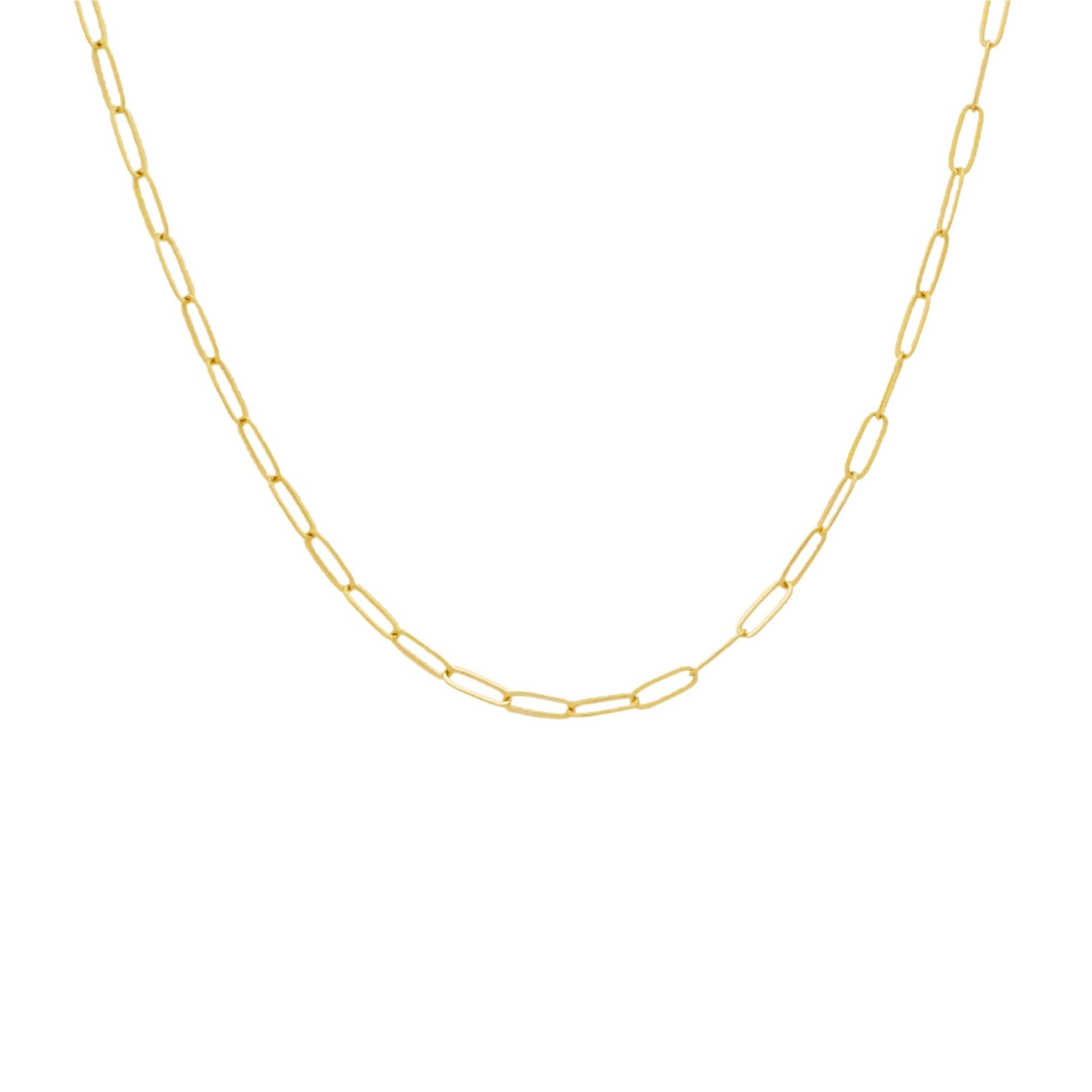 Necklace - Petite Paperclip Chain 14k Gold-filled WBJ - 1