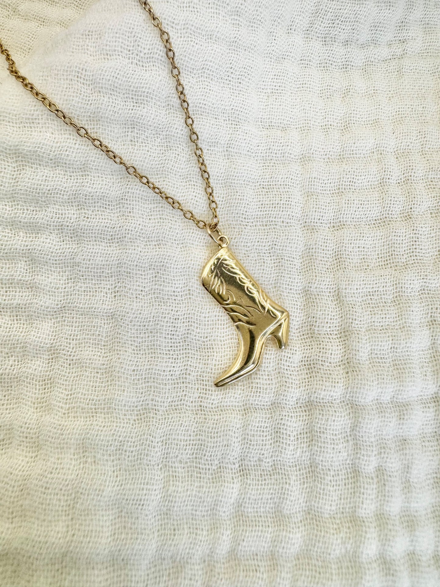 Cowboy Boot Necklace - 2