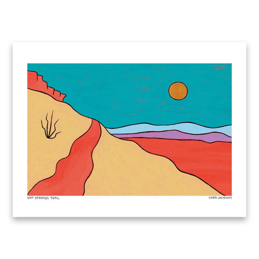 Hot Springs Trail Art Print - 1