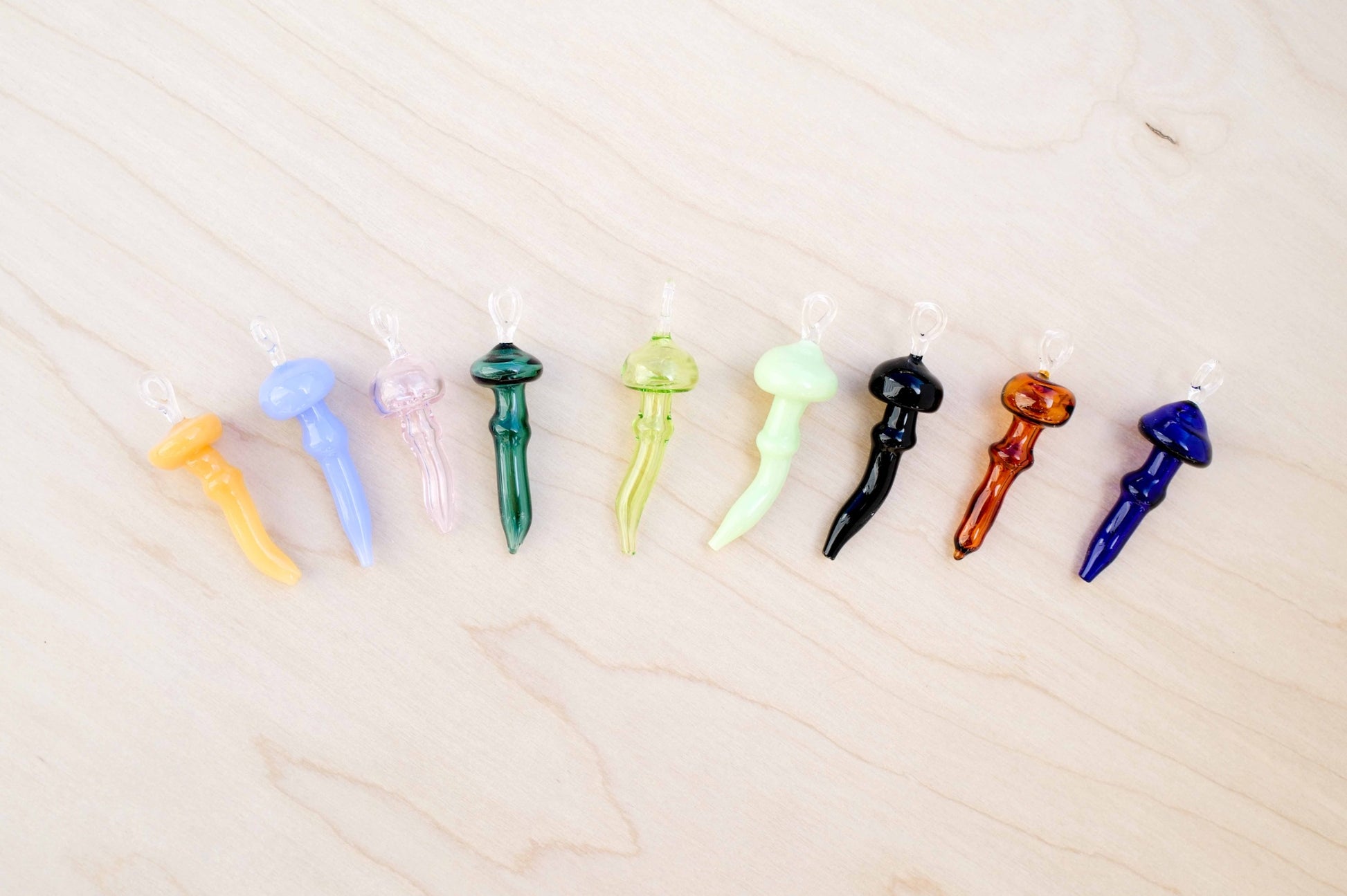 Glass Mushroom Ornament  - 1