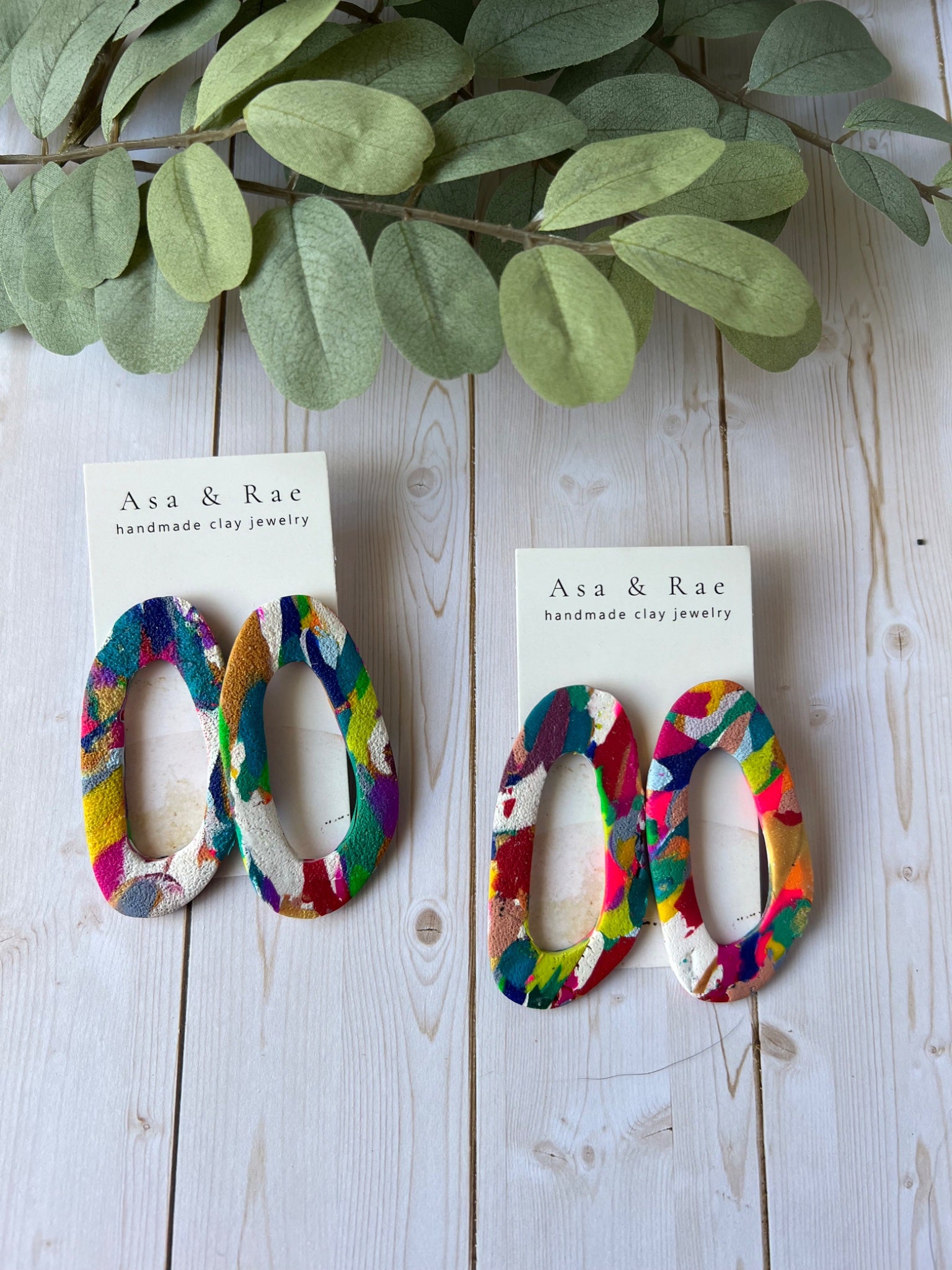 Oblong Textured Circles - 2