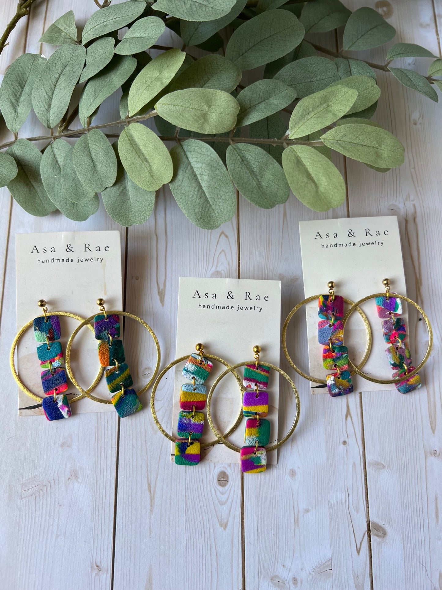 Four tier dangle with gold accent - 1