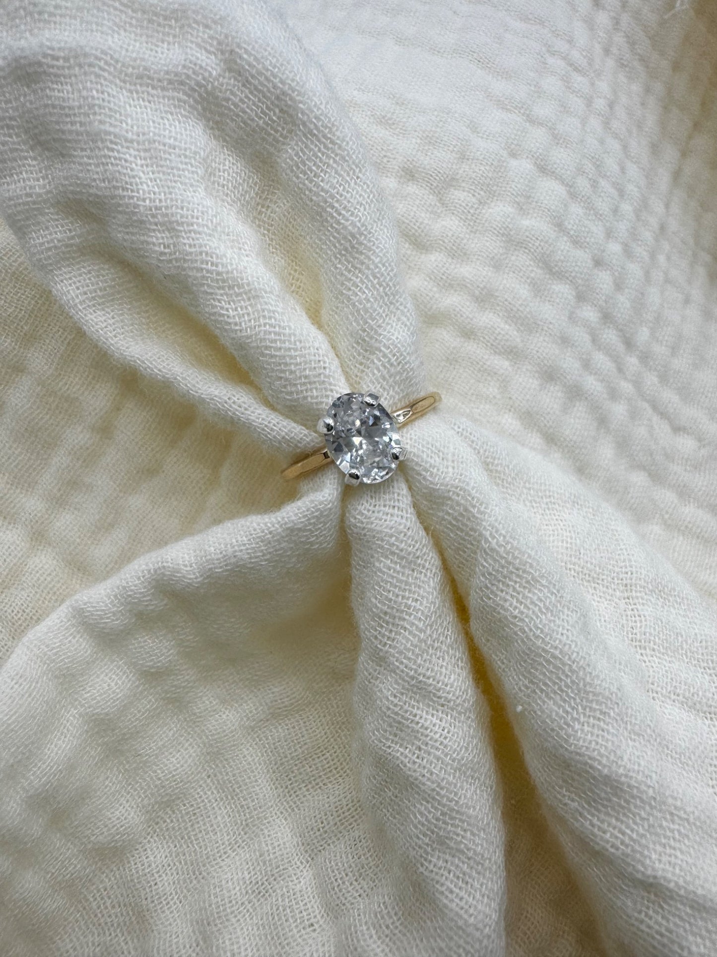 14K Gold Filled Solitaire Ring - 1