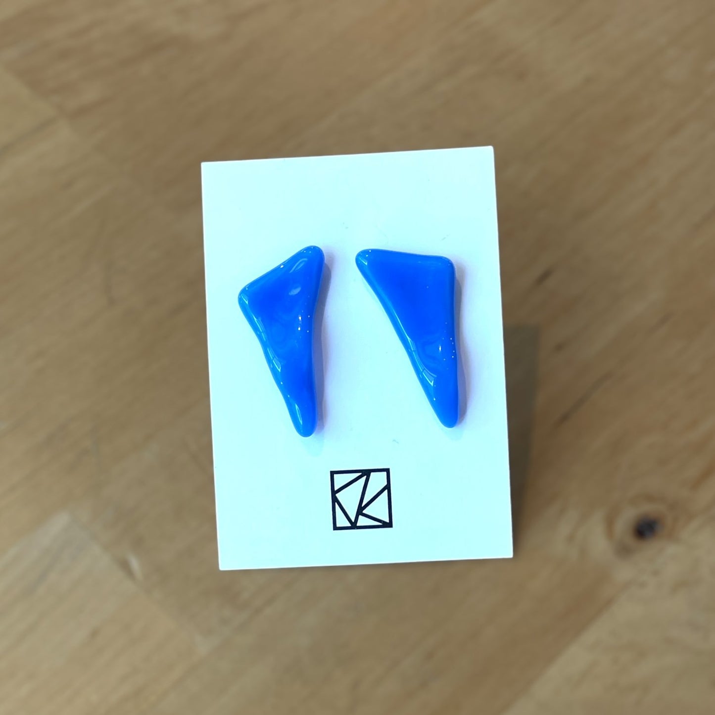 Glass "Wave" Earrings (various colors)