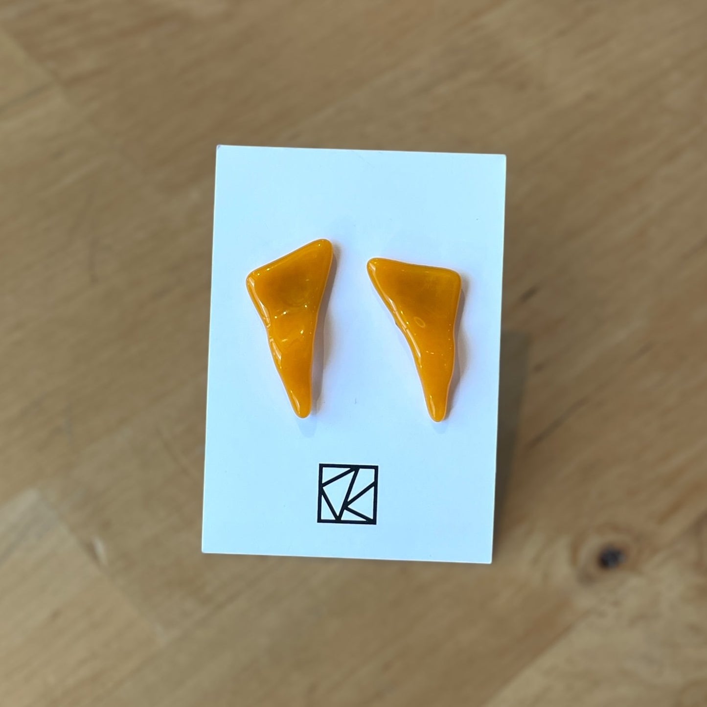 Glass "Wave" Earrings (various colors)