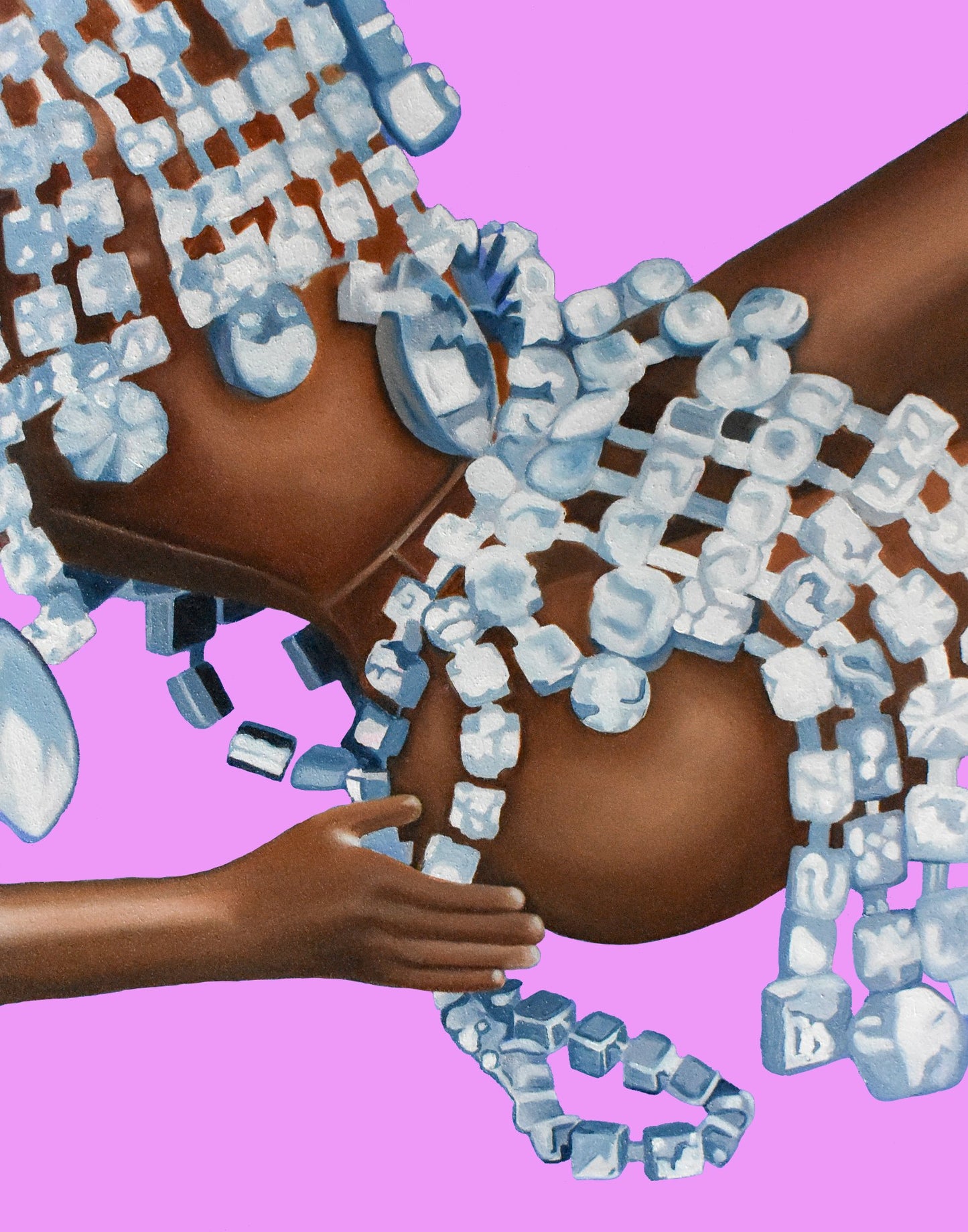 Art Print - Diamonds Are A Girl's Best Friend