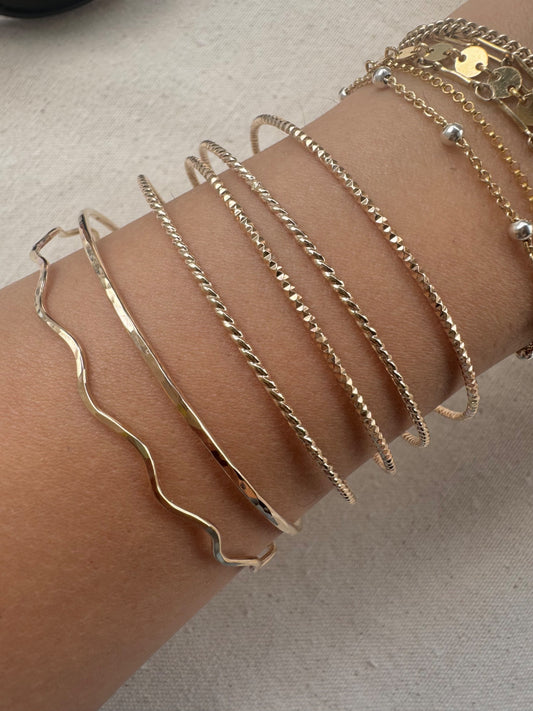 14k Gold Filled Bangles