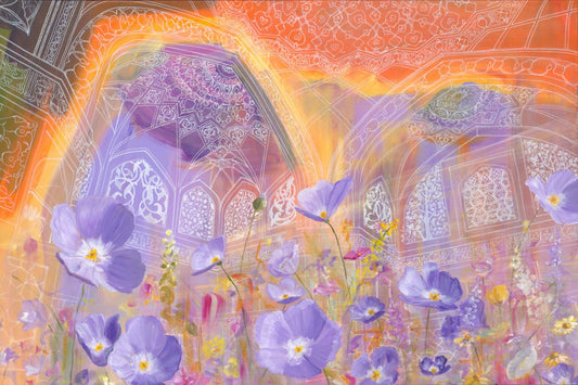 Print- "Garden of Golden Light" - by Malti B Lee