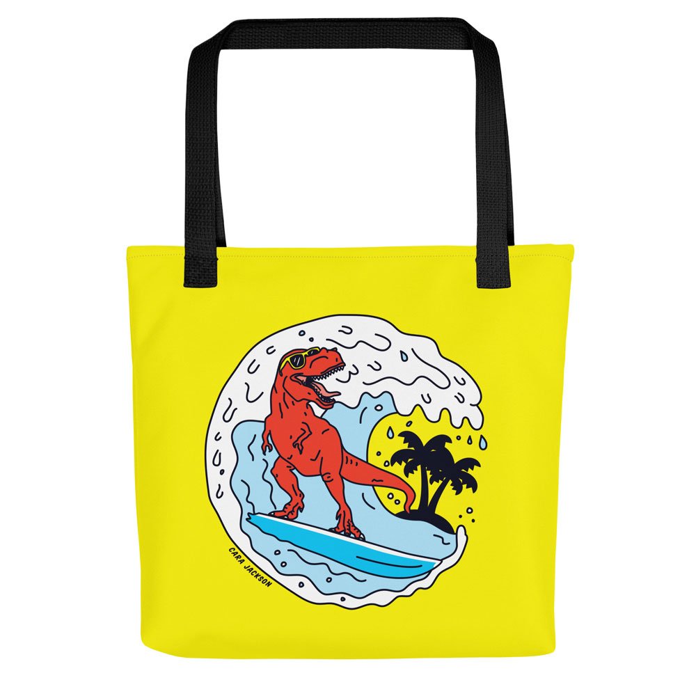 65b2bb63f348b87cbe1f70aa_surfing-dinosaur-tote-cara-jackson_1768258233734.jpg