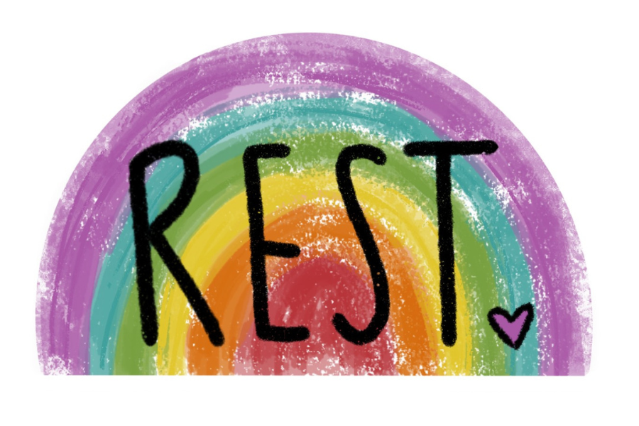 Rainbow Rest Sticker