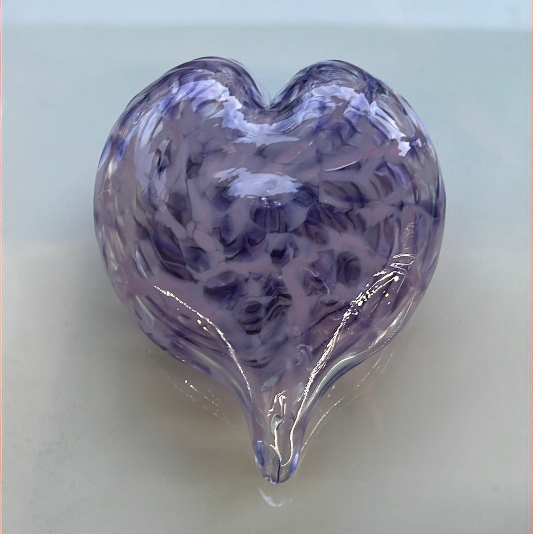 Sculpture- Hearts, blown glass, hangable