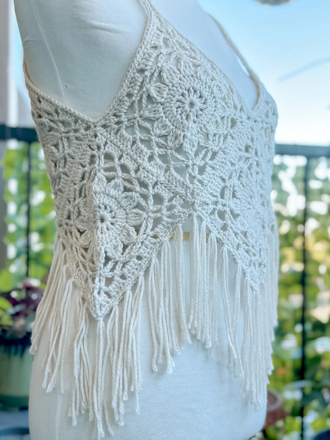 Boho Fringe Crochet Top