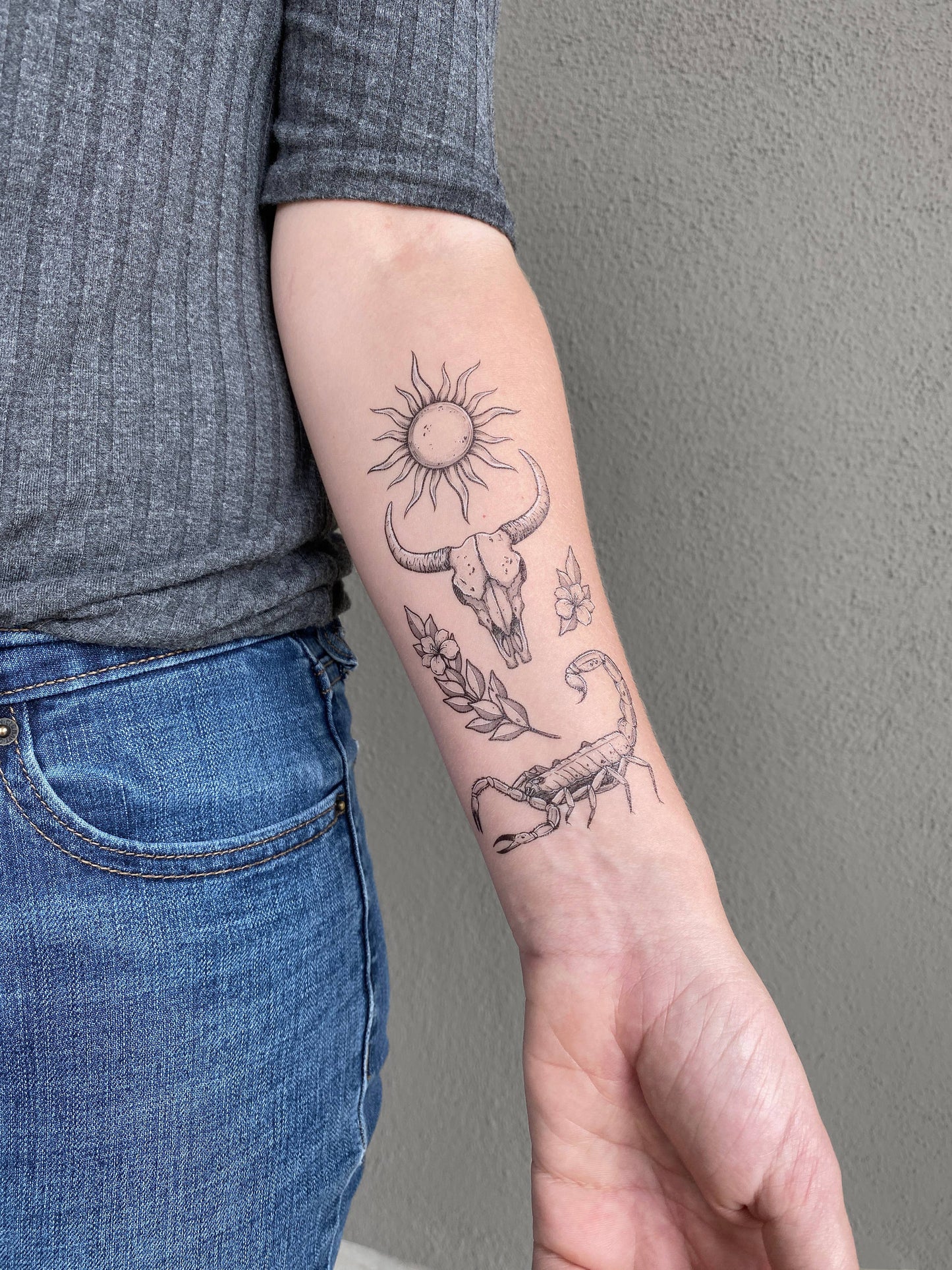 Sunlit South Temporary Tattoo