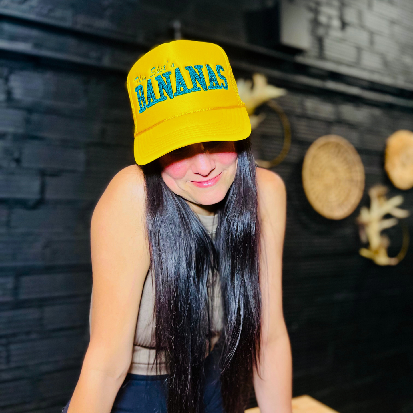 This Sh*t’s Bananas Trucker Hat – Puff Embroidery