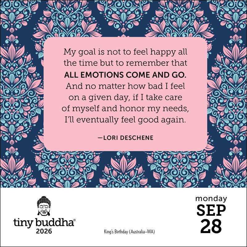 Tiny Buddha 2026 Day-to-Day Calendar by Lori  Deschene