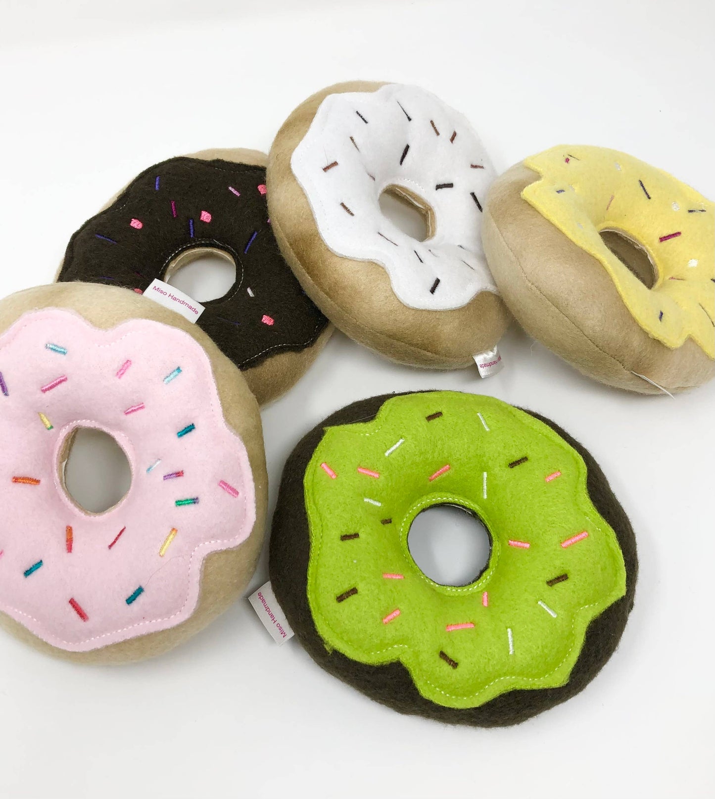 Squeaky Dog Donut toys