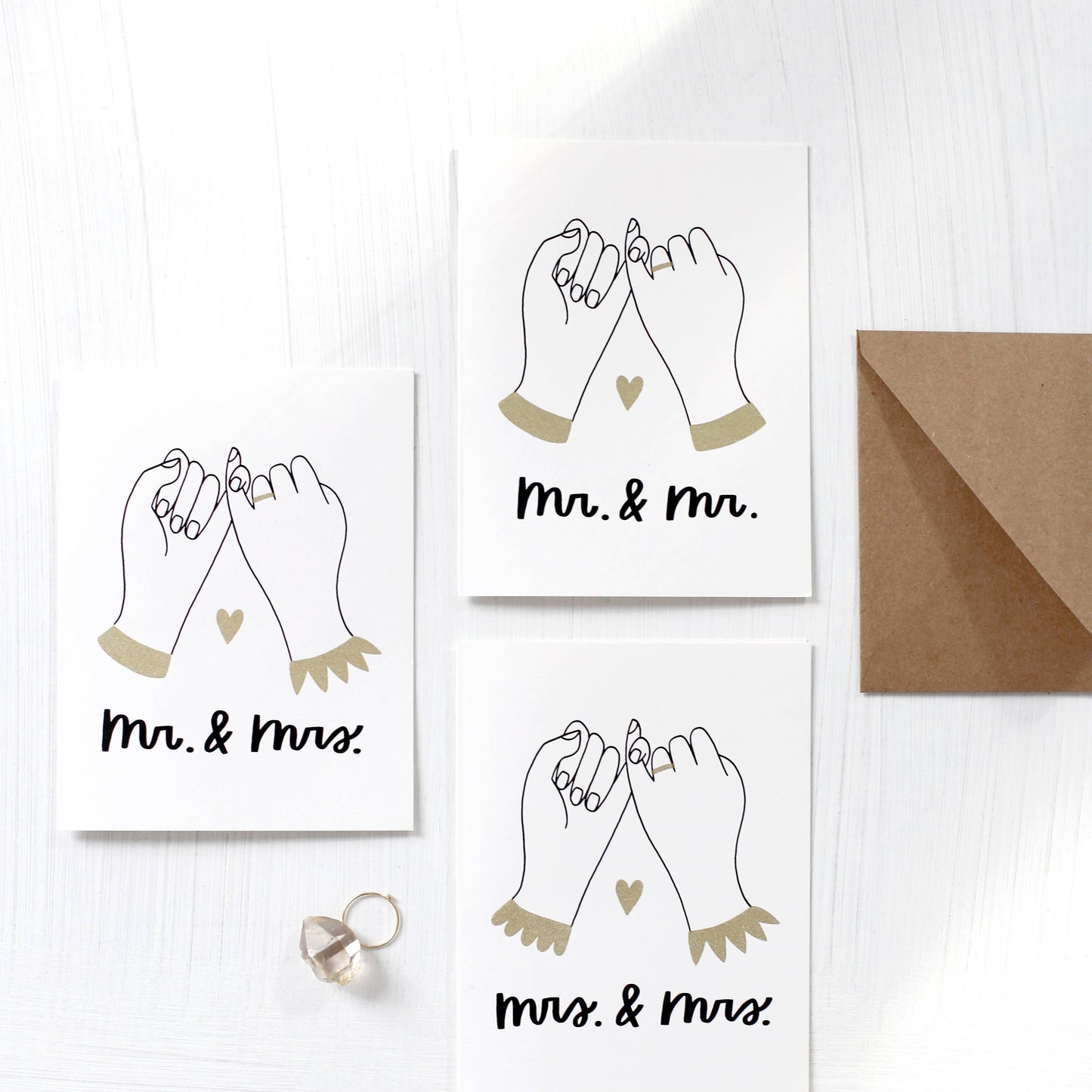 Pinky Promise Wedding Card - Mr. & Mr.