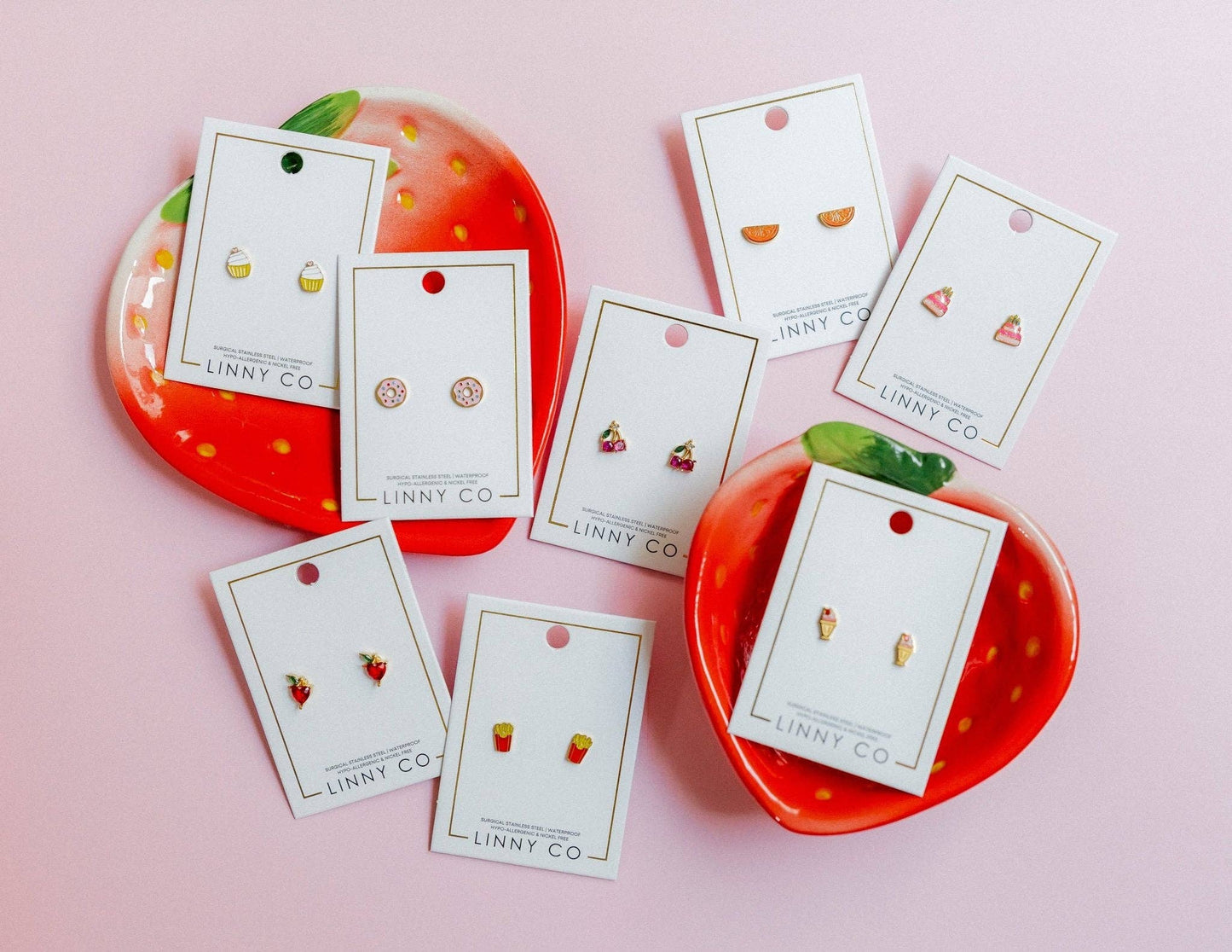 Screwback Stud Earrings - French Fries