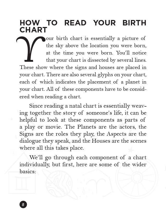 A Pocket Guide to Natal Astrology: Birth Chart Basics (Zine)