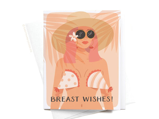 Breast Wishes Greeting Card