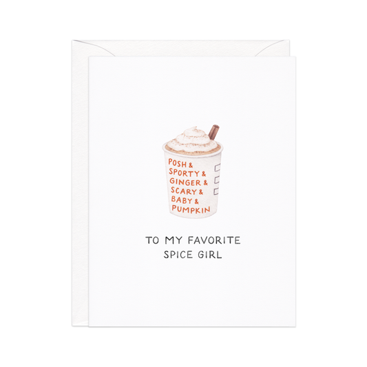 Pumpkin Spice Girls — Coffee Lovers Fall / Thanksgiving Card