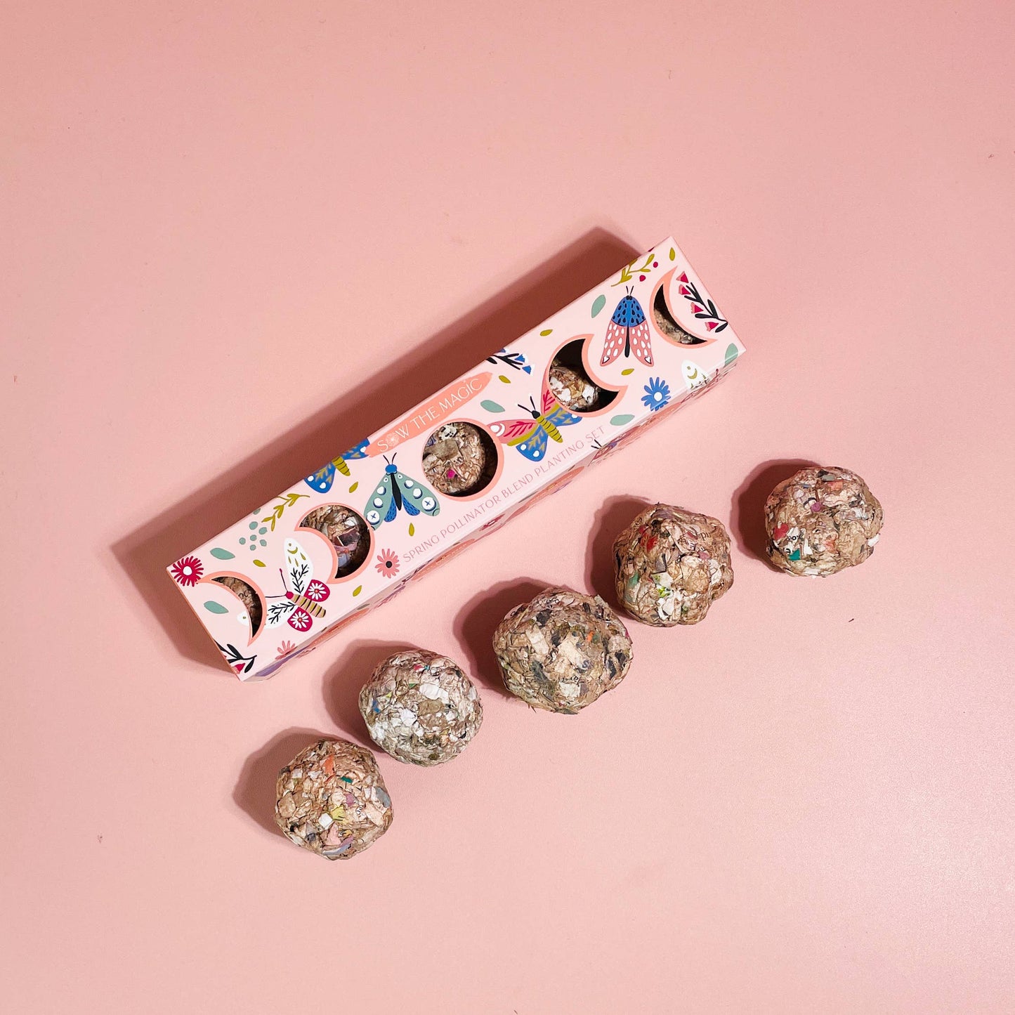 Seed Ball Set- Moon Phase Spring Pollinator