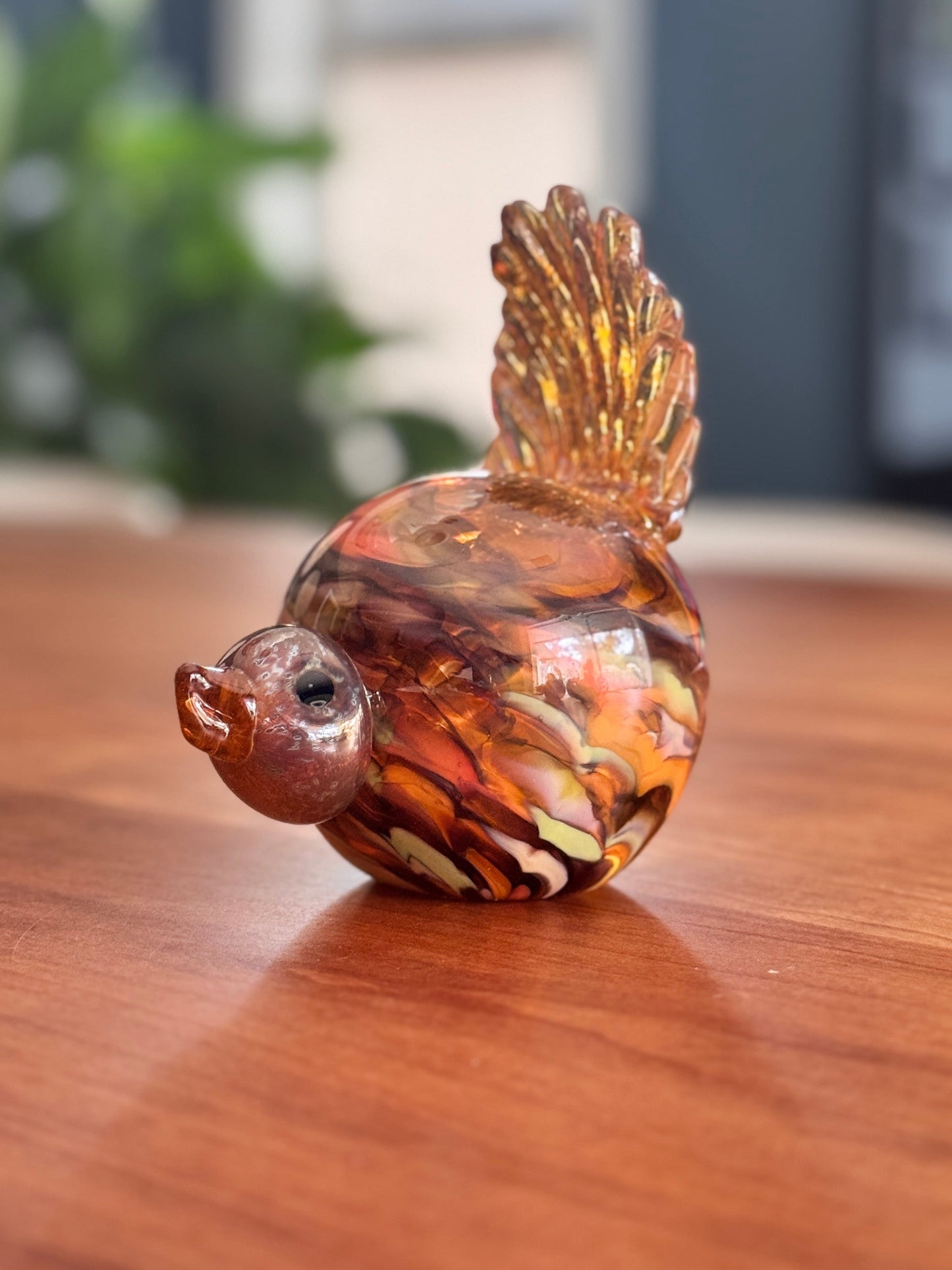 Sculpture- Flirty Birds, glass