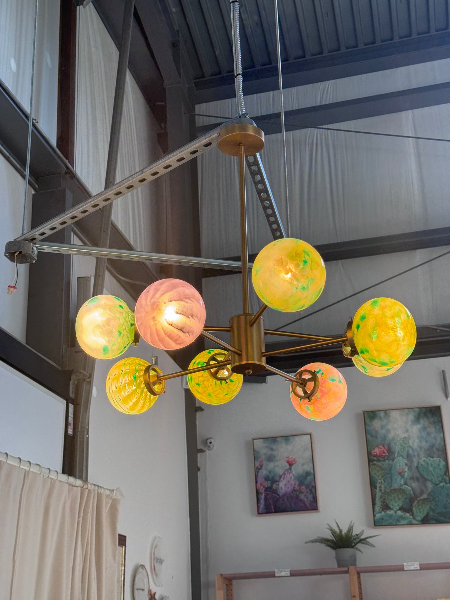 Lighting- Radial Globe Chandelier