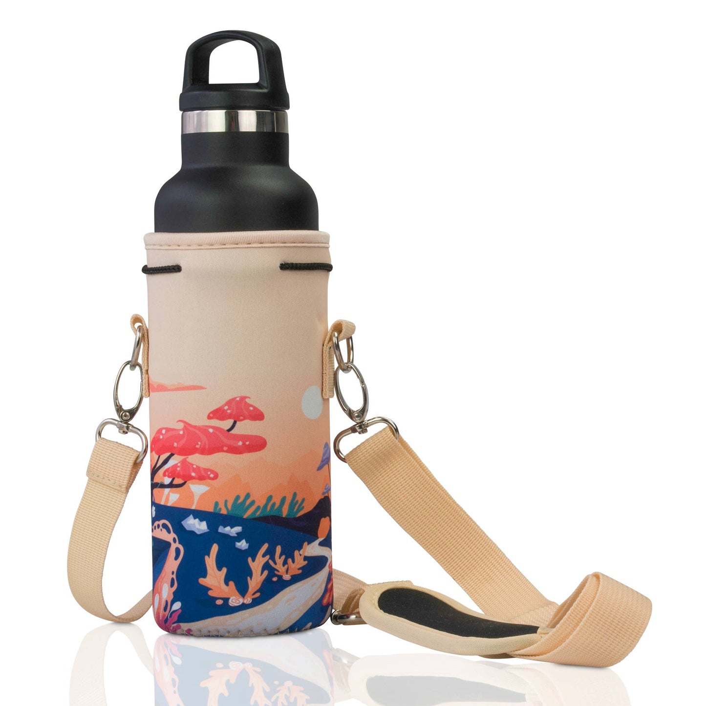 Made Easy Kit Water Bottle Carrier Holder w/Shoulder Strap