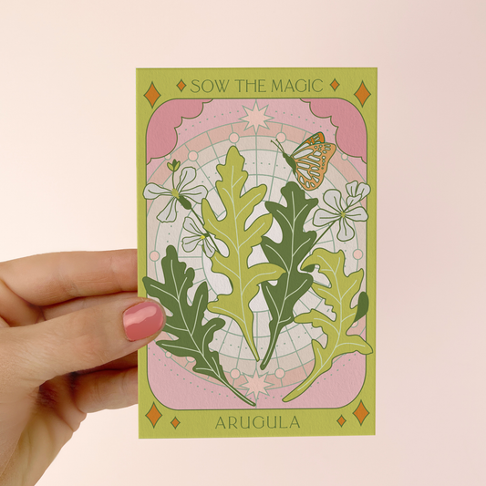 Seed Packet- Arugula Tarot Garden + Gift