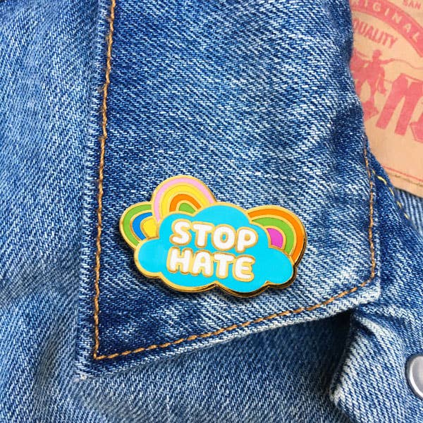 Stop Hate Pin