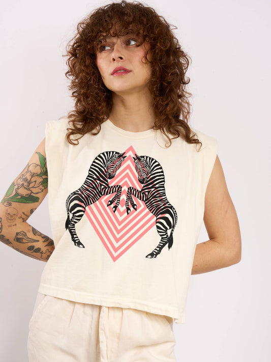 Zebras Maisie Heavyweight Muscle Tee