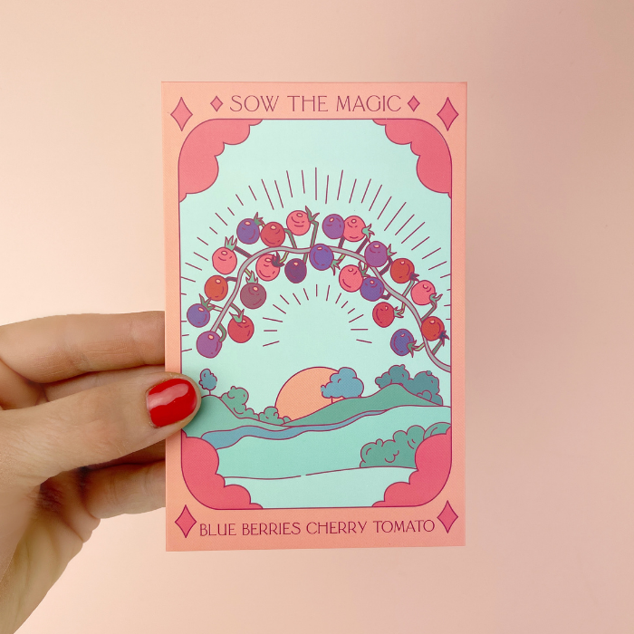 Seed Packet- Blueberries Cherry Tomato Tarot Garden + Gift