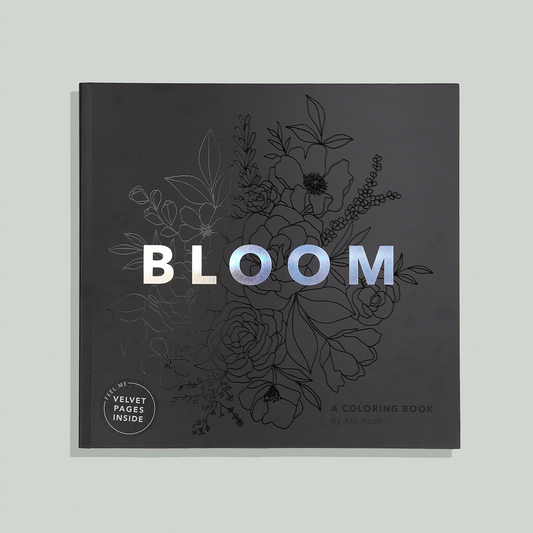 Bloom: Adult Coloring Book with Bonus Velvet Pages