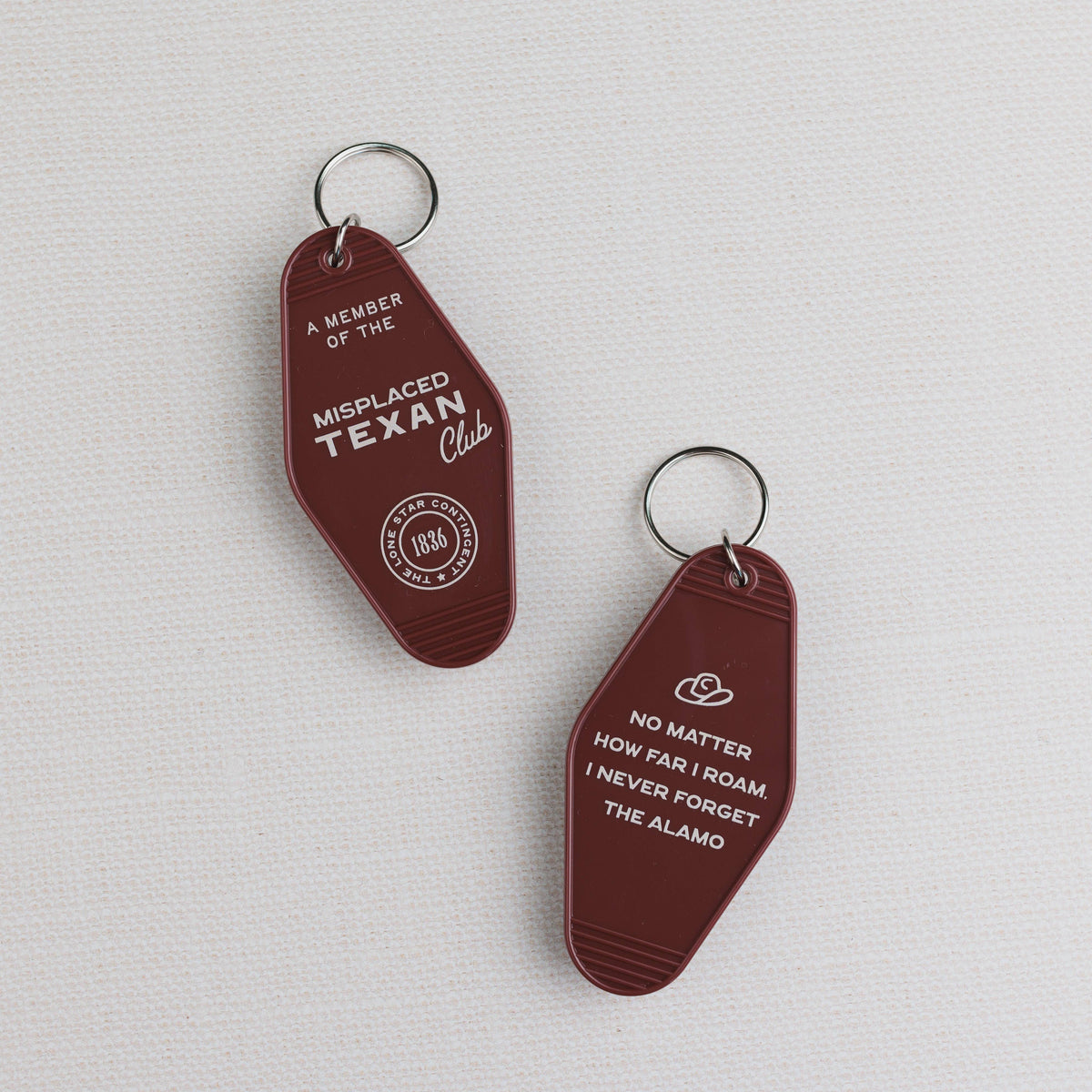 The Misplaced Texan Club Keychain