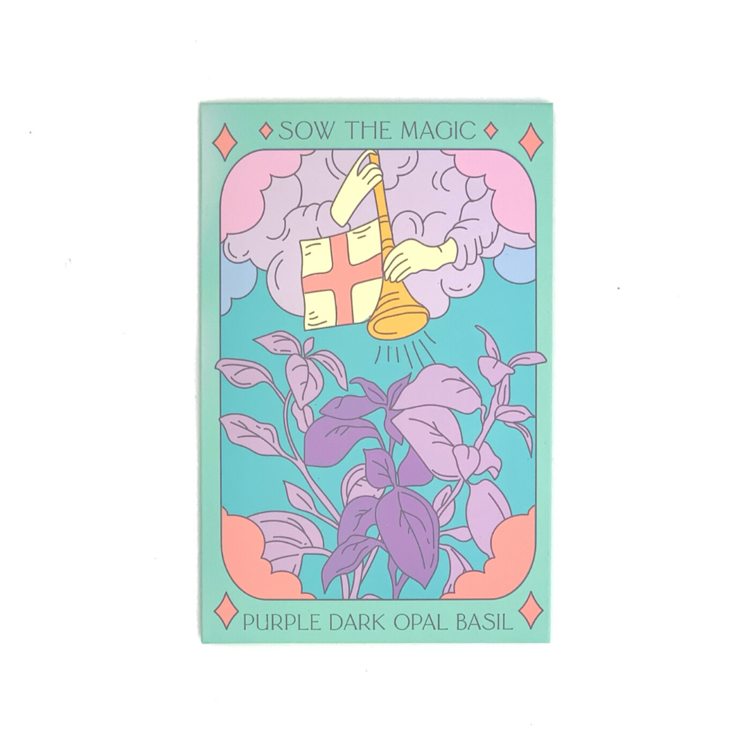 Seed Packet- Purple Dark Opal Basil Tarot Garden + Gift