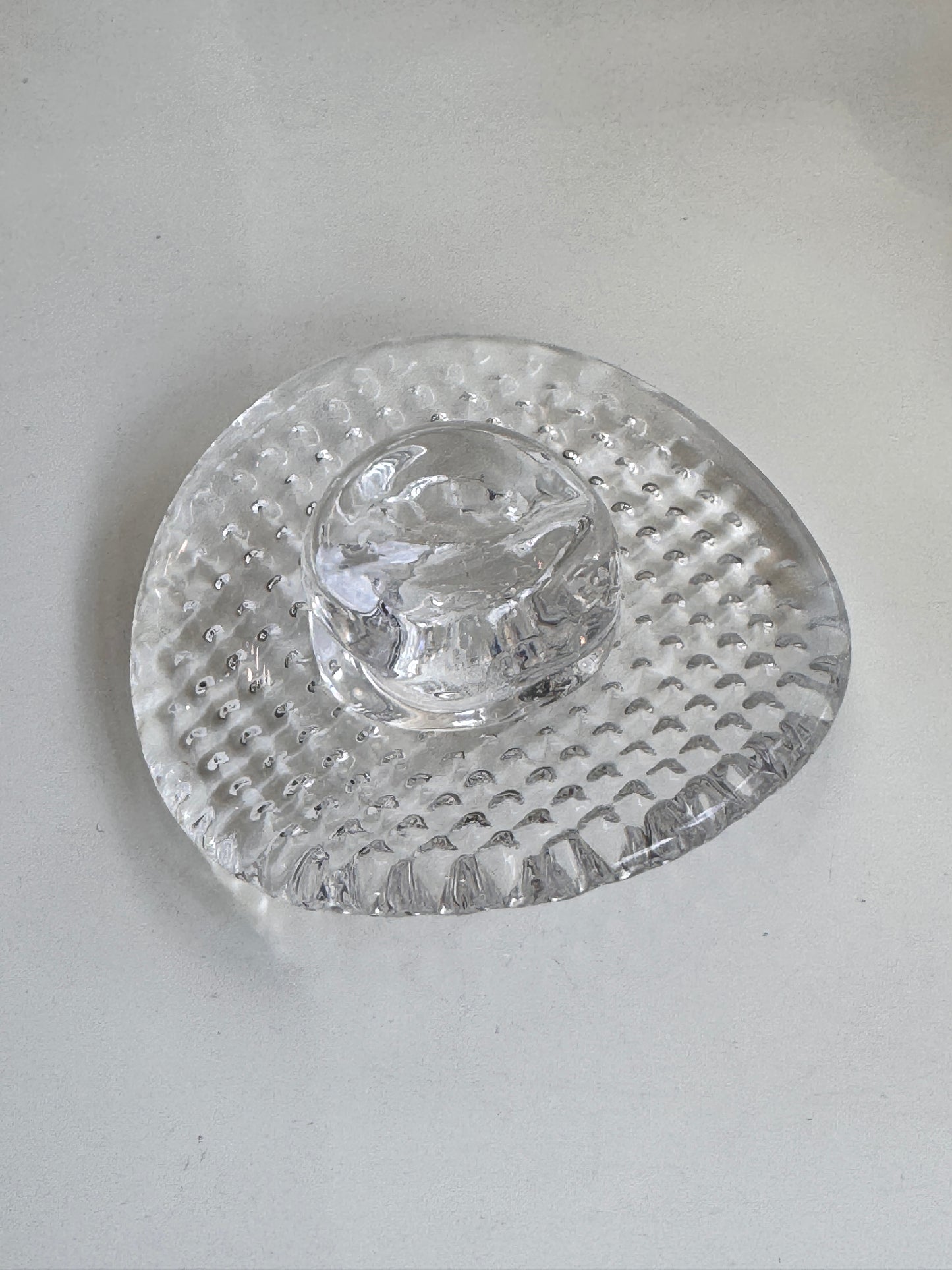 Cowperson Hat- Paperweight/Ornament, solid sculpted glass