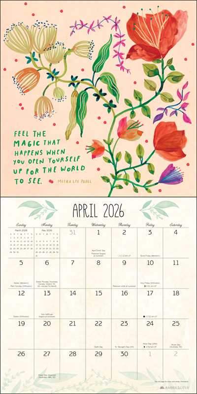 Meera Lee Patel 2026 Wall Calendar by Meera Lee Patel