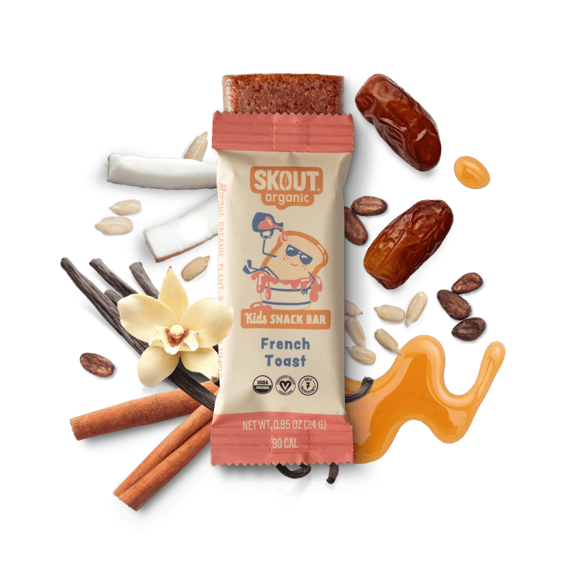 French Toast Kids Snack Bar - Skout Organic