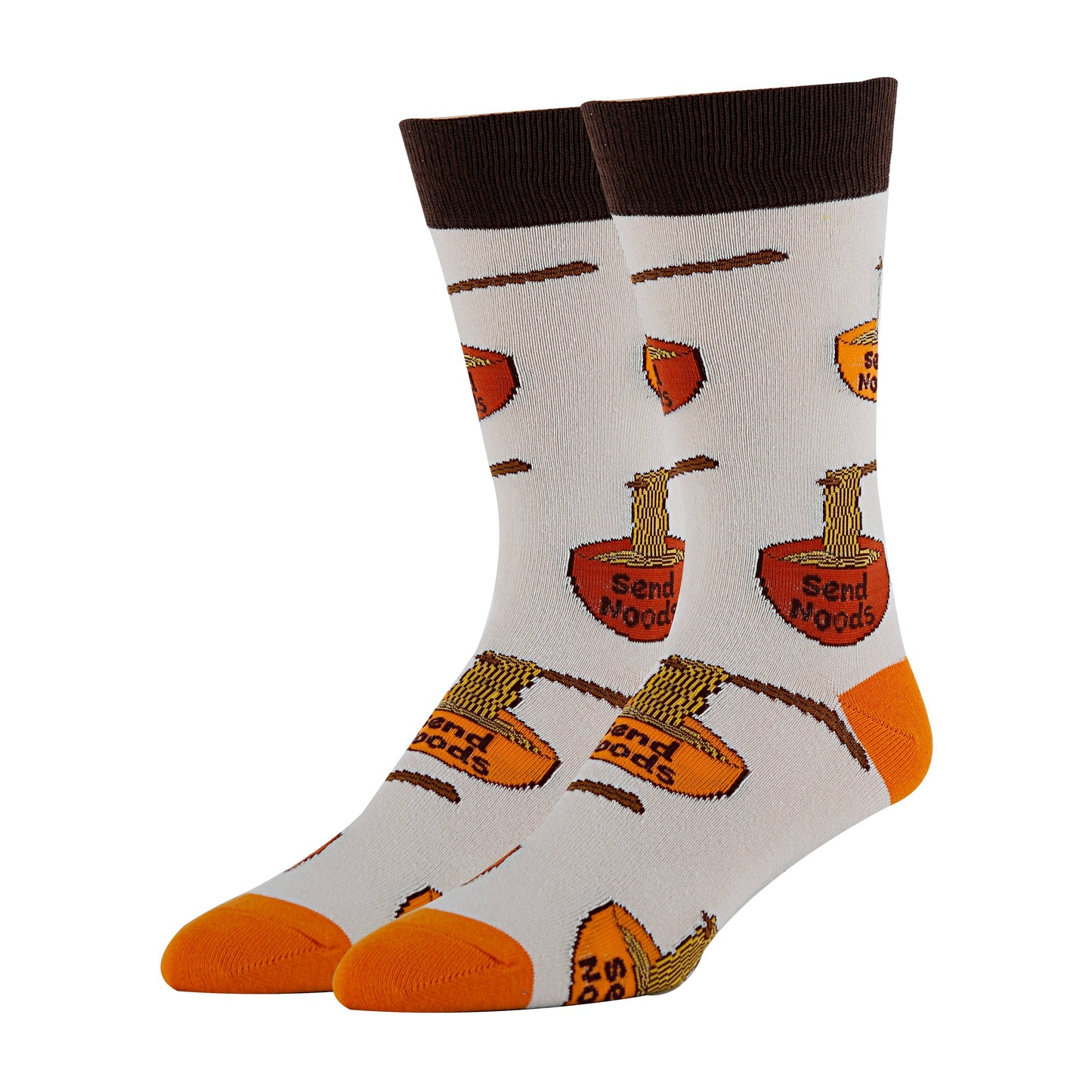 Send Noods | Men's Cotton Crew Funny Socks