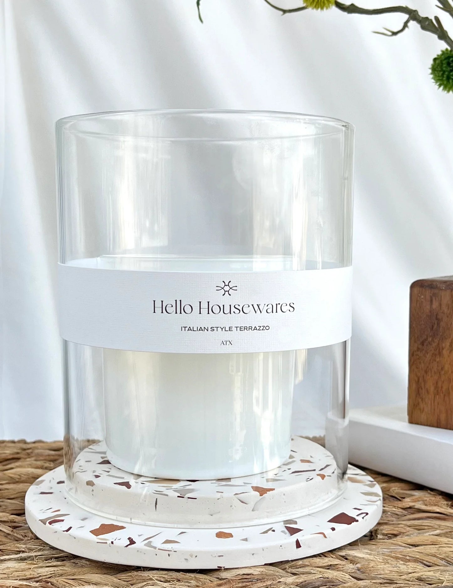 Terrazzo Hurricane Candle Holder