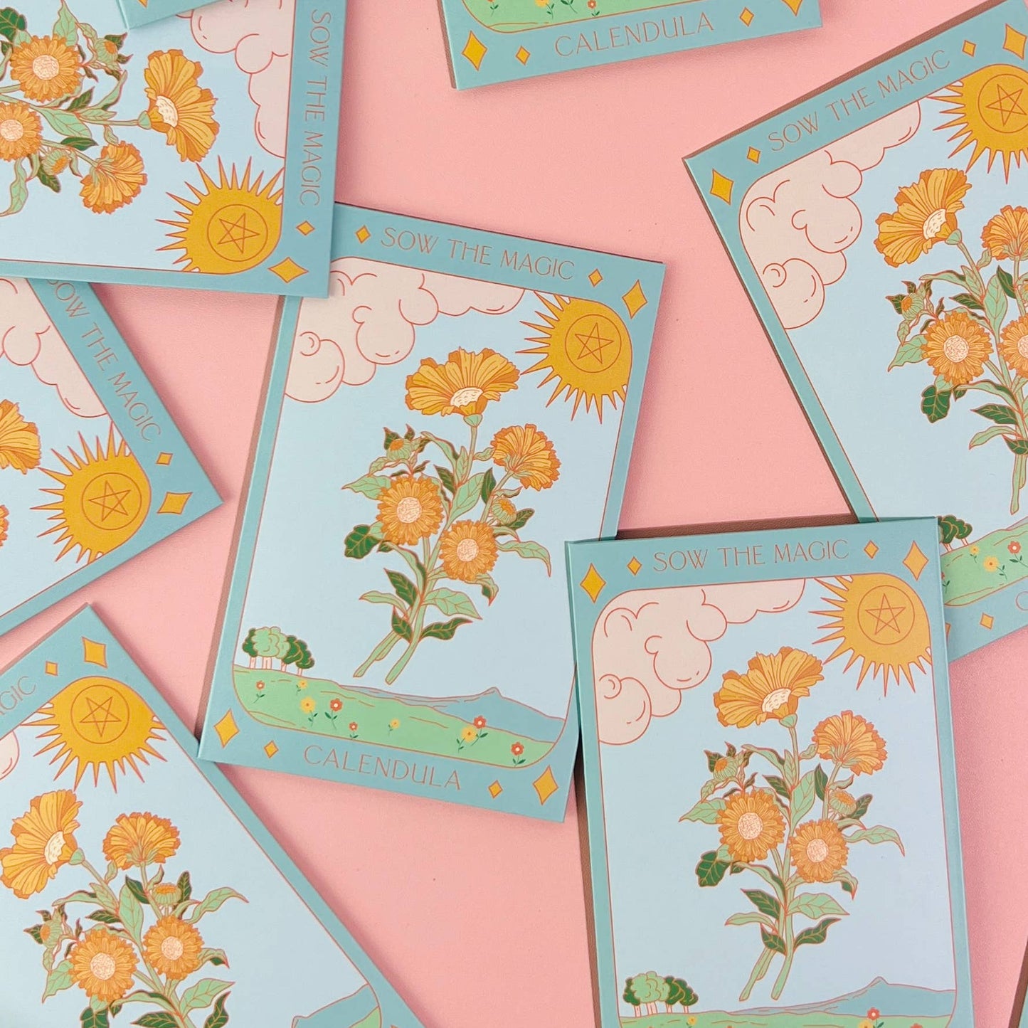 Calendula Tarot Garden + Gift Seed Packet