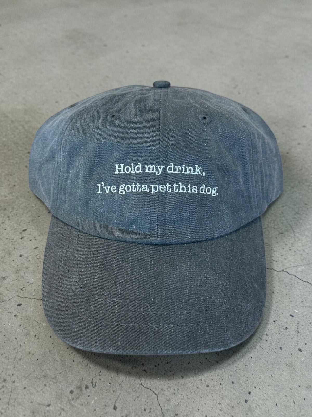 Hold My Drink, I've Gotta Pet This Dog Baseball Cap