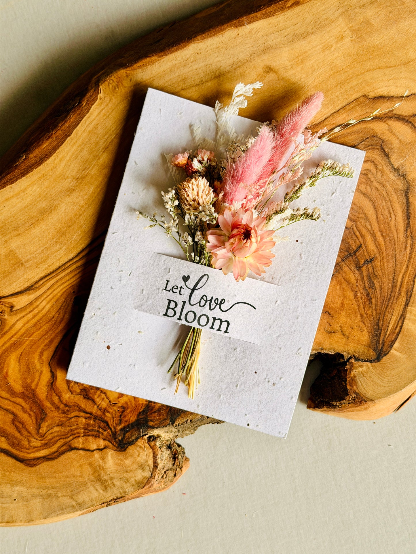 Wildflower Seed Card + Dried Flower Bouquet