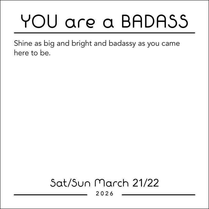 You Are a Badass 2026 Day-to-Day Calendar by Jen  Sincero