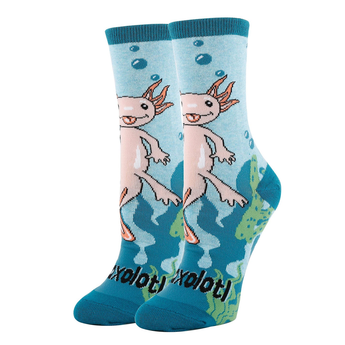 Axolotl Spirit | Women's Funny Cotton Crew Socks