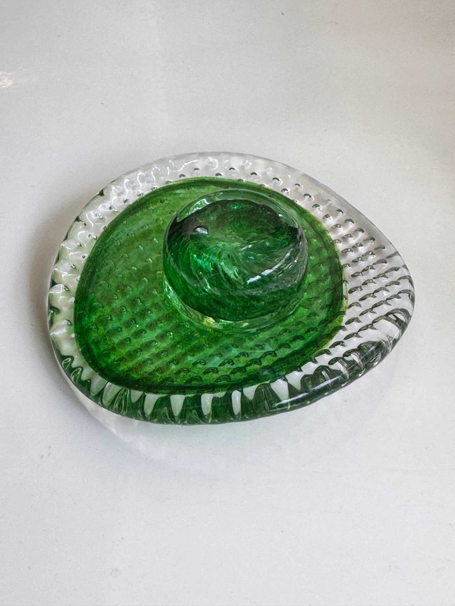 Cowperson Hat- Paperweight/Ornament, solid sculpted glass