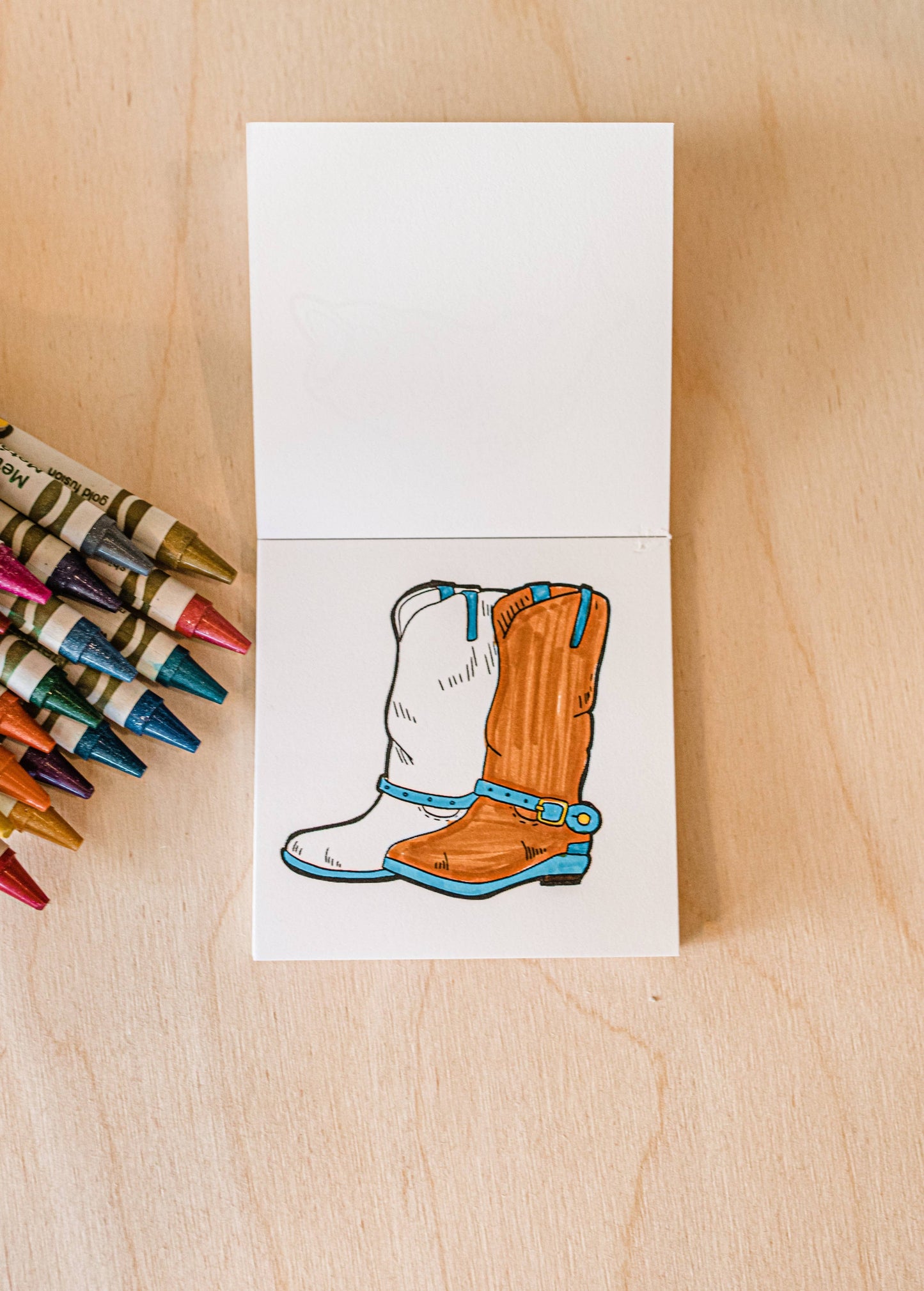 Tiny Texas Themed Illustrations Mini Coloring Book for Adult