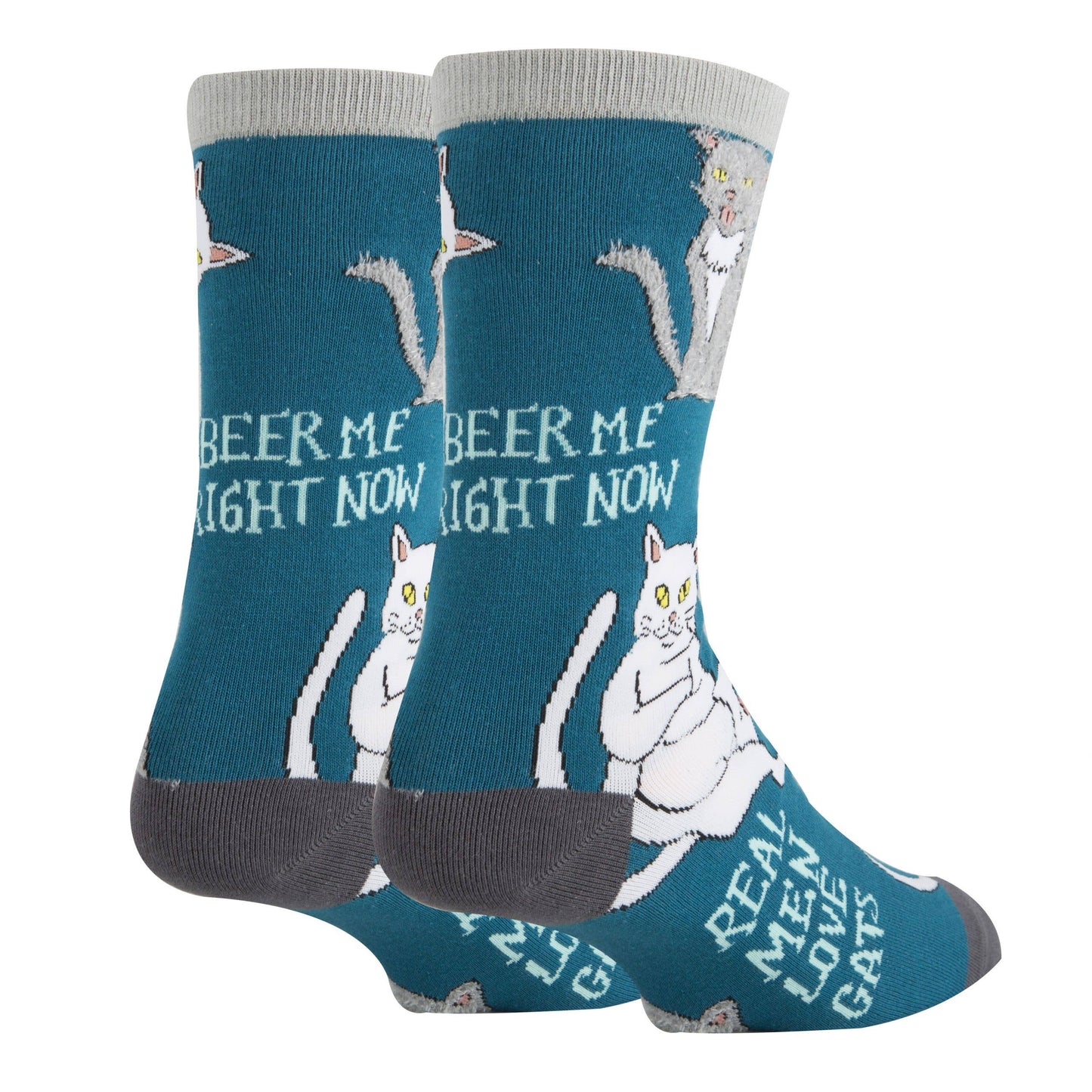 Real Men | Men's Cotton Crew Funny Socks