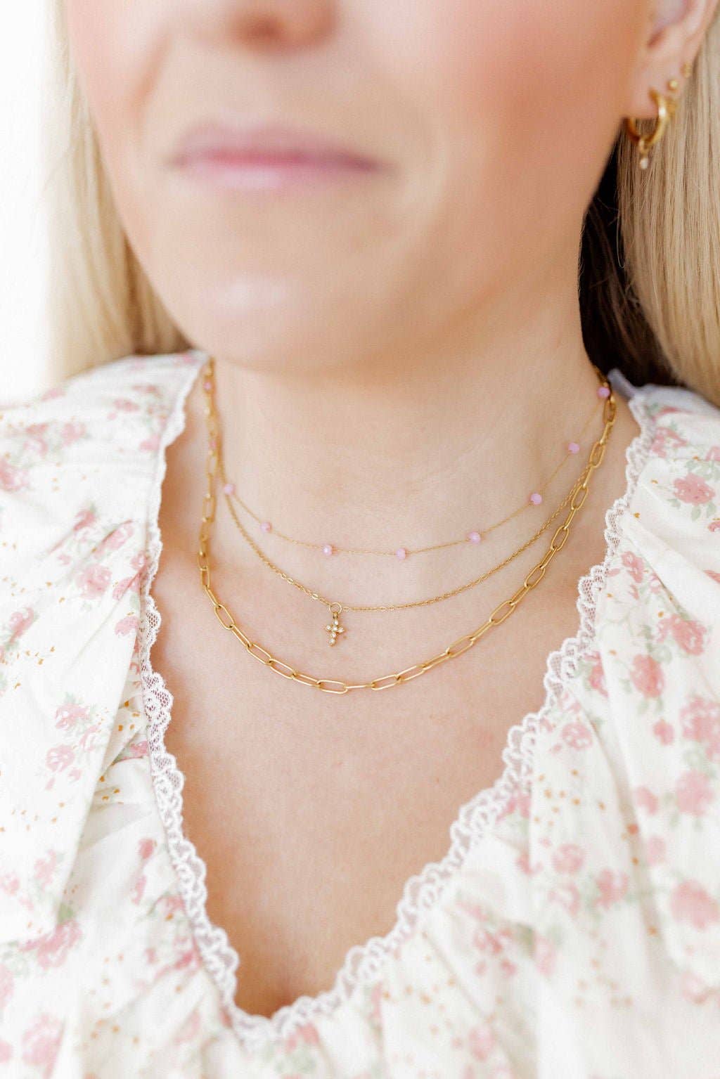 Necklace - Palmer Paperclip Gold